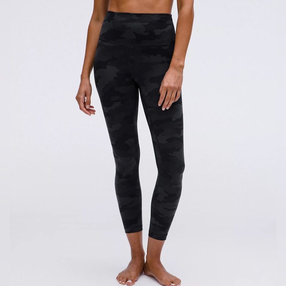 🤍 Lululemon Align High-Rise Heritage 365 Pant 25" in Camo Deep Coal Multi Size 8